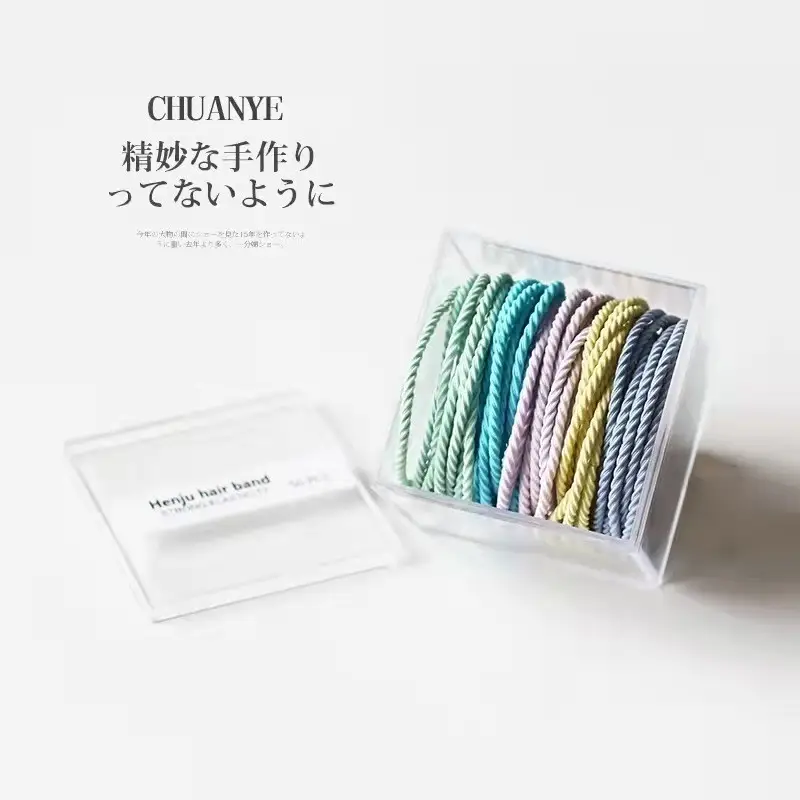 2025 Rainbow Rubber Hair Ties for Women High Elasticity Durable - Image 30