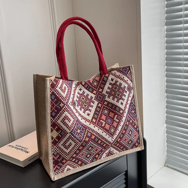 Ethnic Pattern Large Capacity Women's Tote Bag