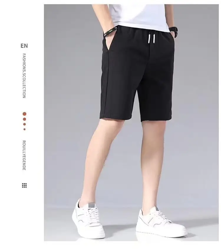 Men Ice Silk Shorts Ultra-Thin Black 2023 Summer — feature 10