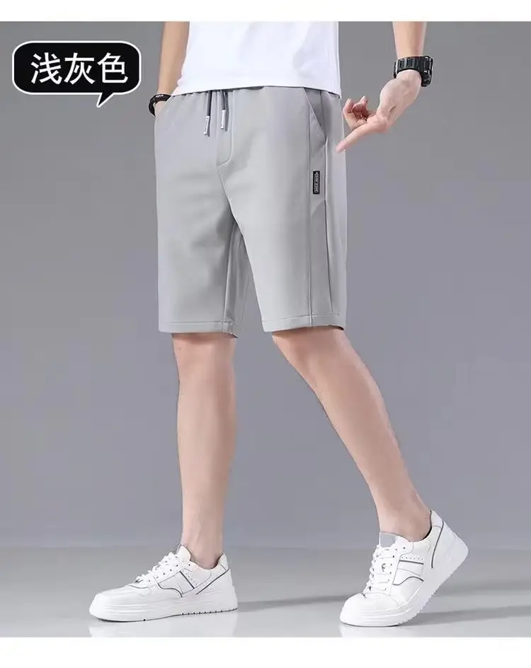 Men Ice Silk Shorts Ultra-Thin Black 2023 Summer — feature 6