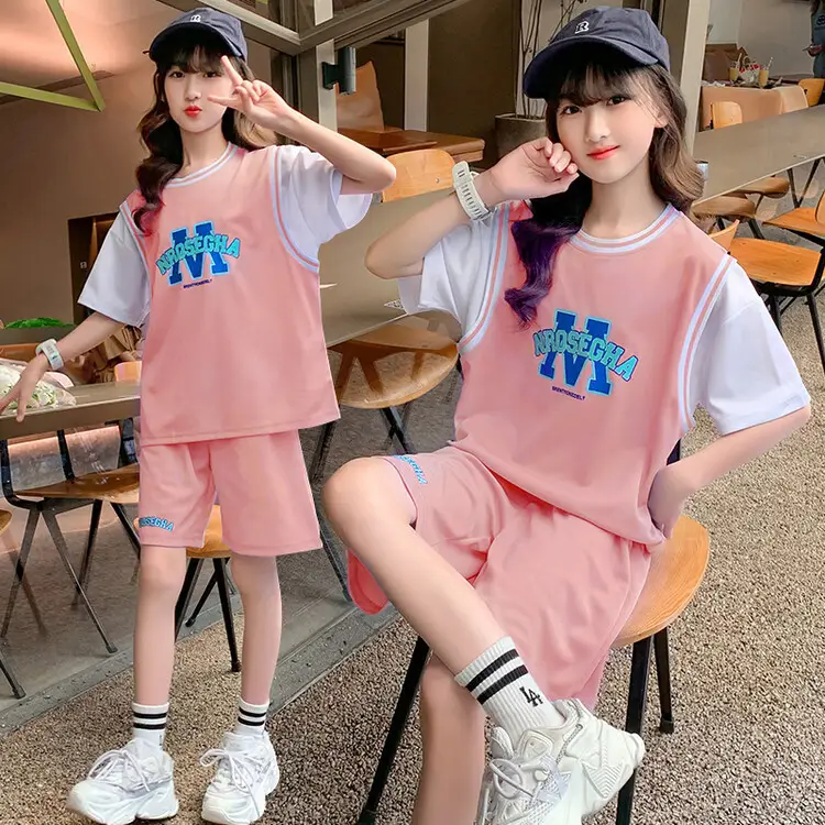 Girls Basketball Suit Summer Two-Piece Outfit