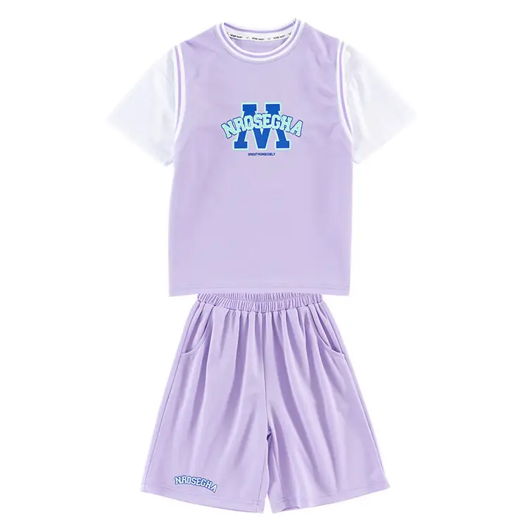 Girls Basketball Suit Summer Two-Piece Outfit