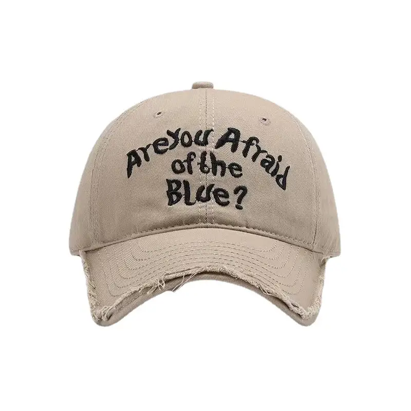 Women Baseball Cap White Black Retro Edge Japanese Style