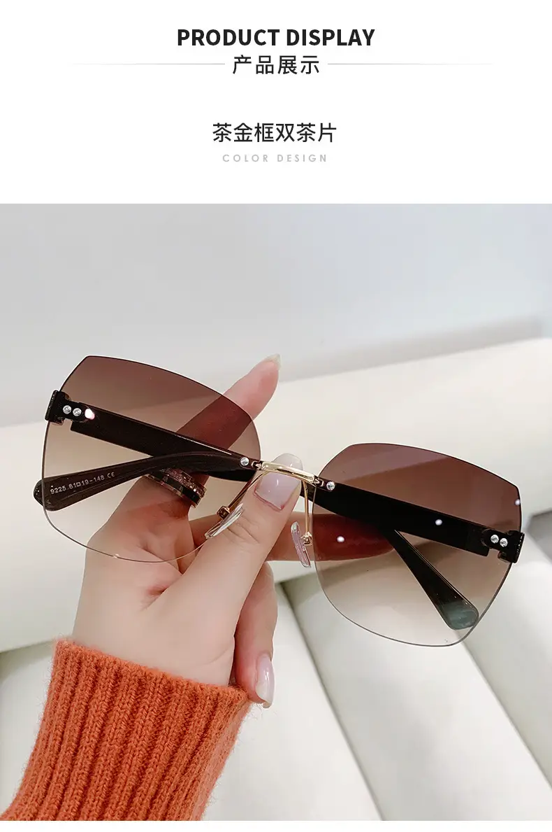 Women Frameless UV Protection Sunglasses 2024 — feature 10