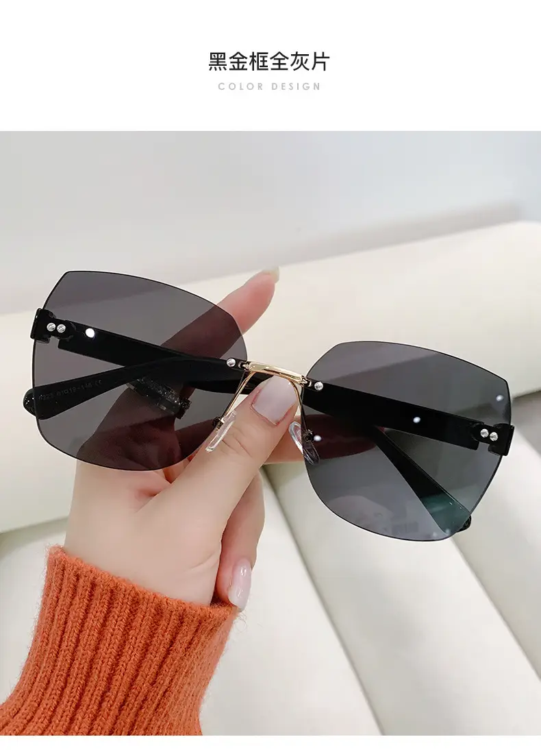 Women Frameless UV Protection Sunglasses 2024 — feature 12