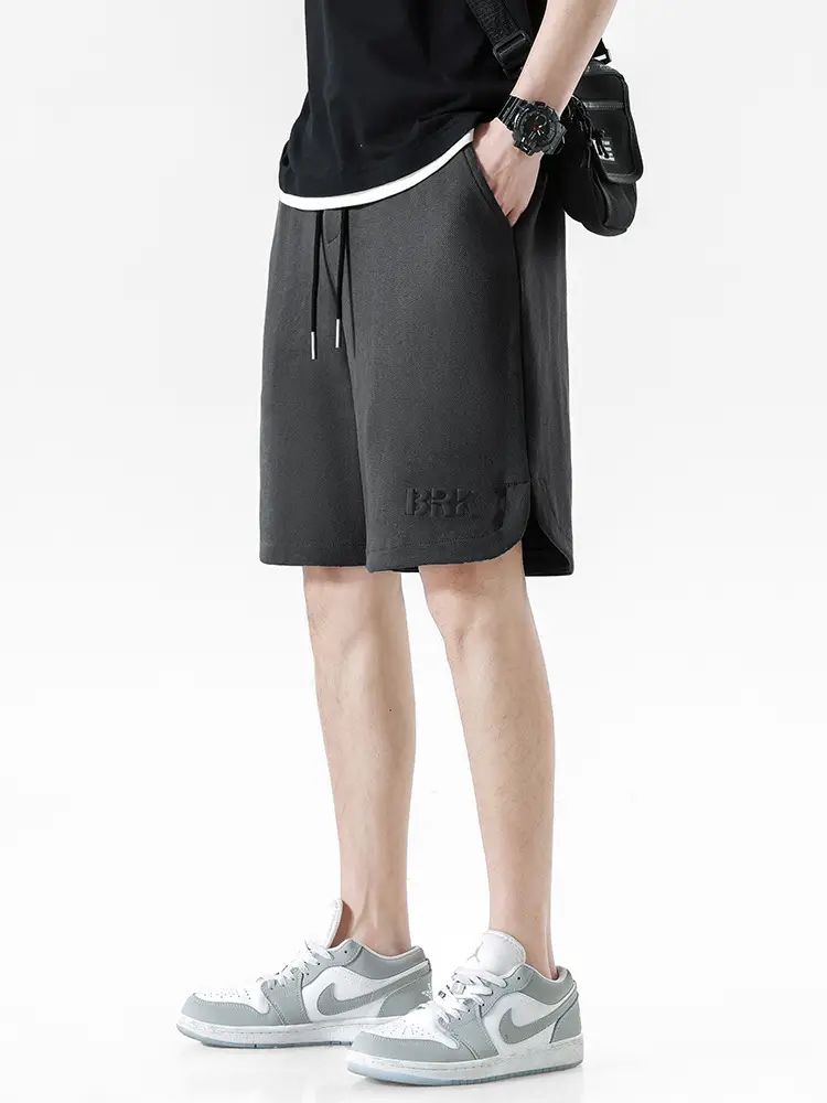 Men Pique Knit Shorts Black 2026 Summer - Image 6