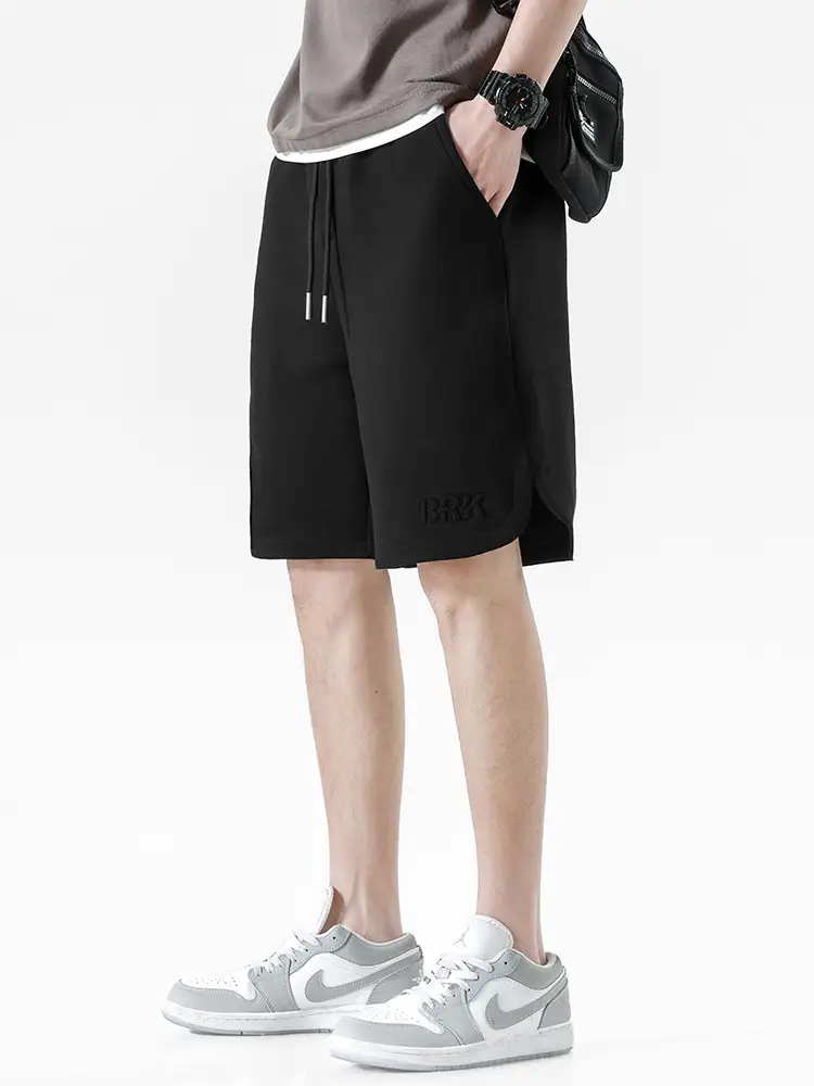Men Pique Knit Shorts Black 2026 Summer - Image 7