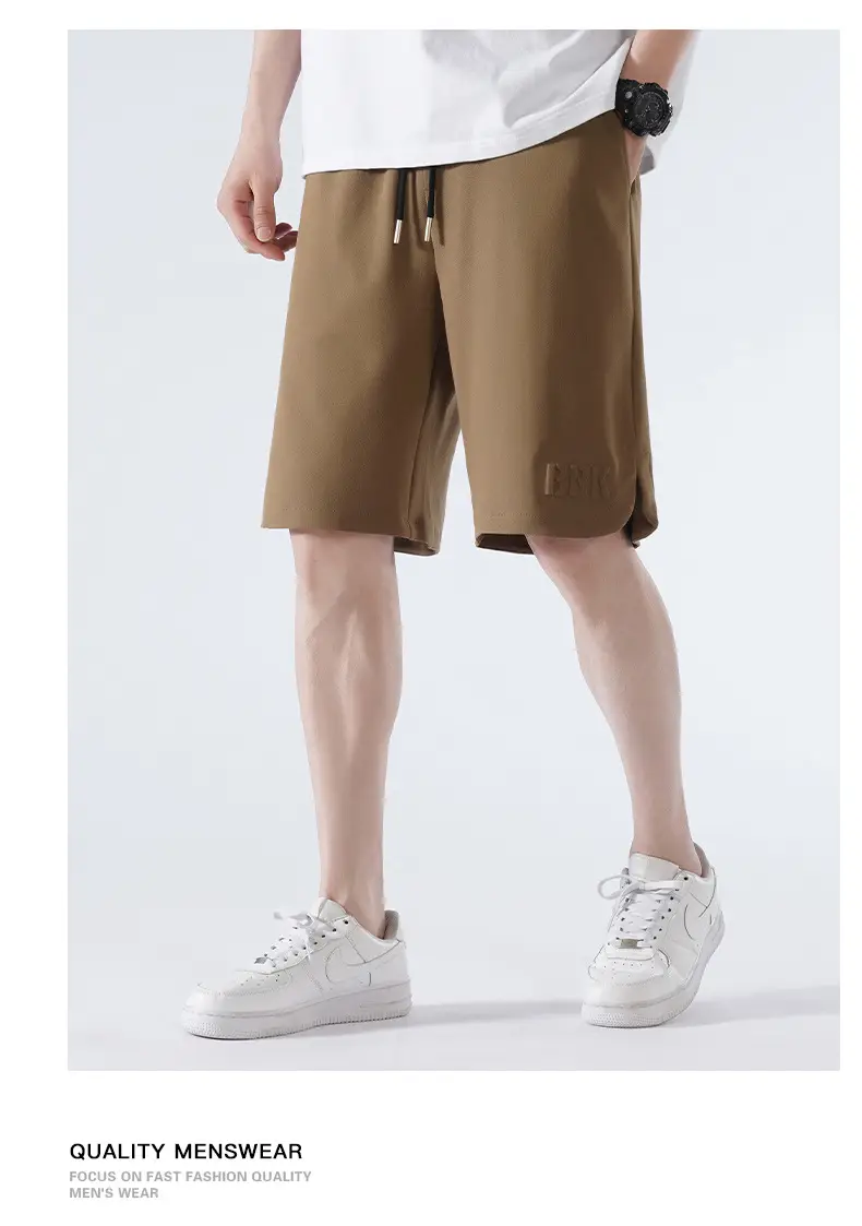Men Pique Knit Shorts Black 2026 Summer — feature 16
