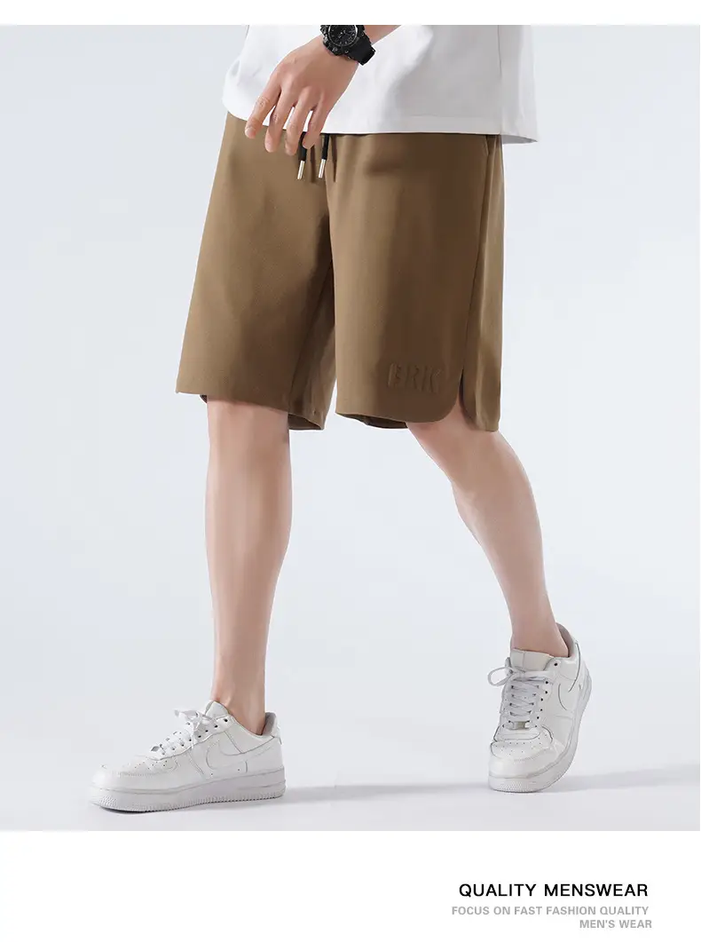 Men Pique Knit Shorts Black 2026 Summer — feature 17