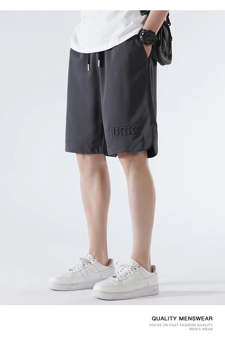 Men Pique Knit Shorts Black 2026 Summer — feature 18