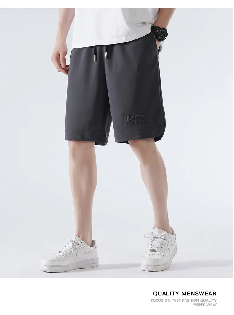 Men Pique Knit Shorts Black 2026 Summer — feature 22