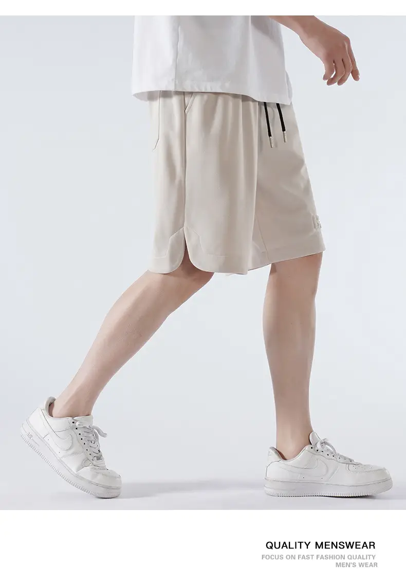 Men Pique Knit Shorts Black 2026 Summer — feature 25