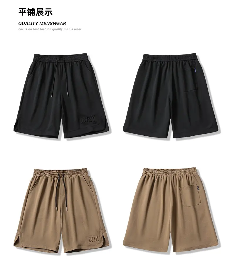 Men Pique Knit Shorts Black 2026 Summer — feature 28