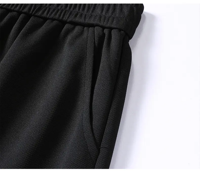 Men Pique Knit Shorts Black 2026 Summer — feature 31