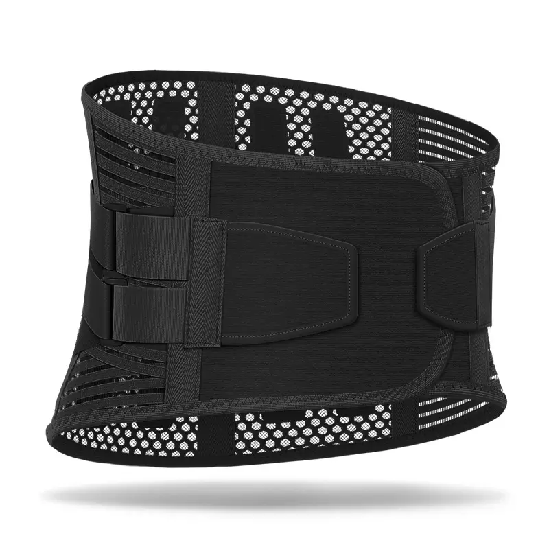 Medical Grade Waist Support Belt with Steel Plate & Breathable Mesh