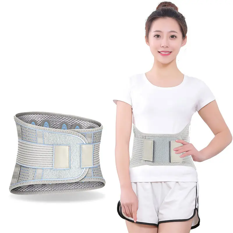 Medical Grade Waist Support Belt with Steel Plate & Breathable Mesh