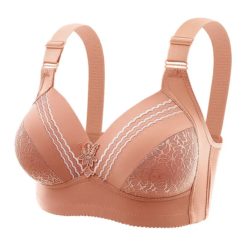 New high-grade large size thin cup without steel ring beautiful back underwear comfortable adjustable breathable sweat-absorbent mother bra - Image 11
