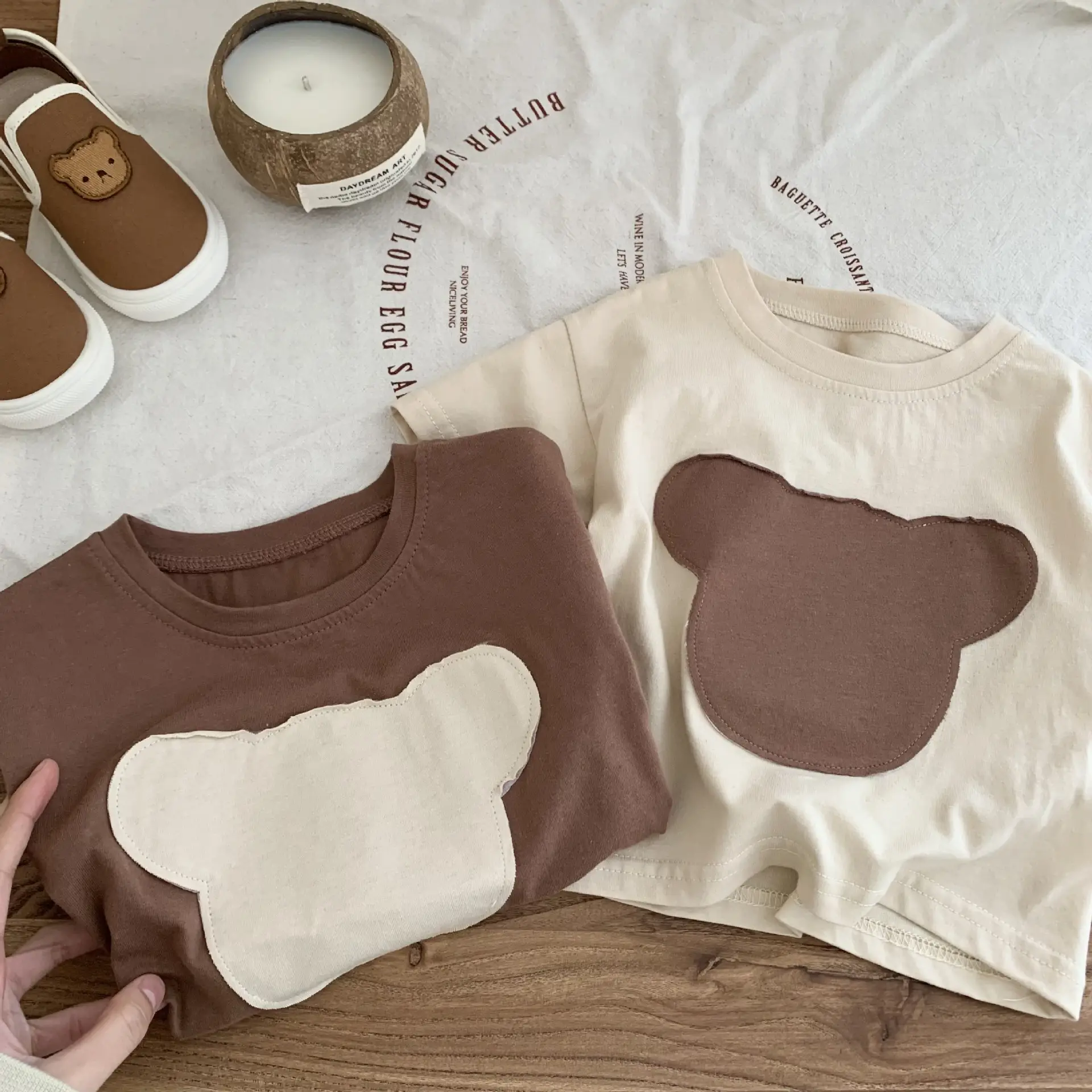 Children's Bear Patch T-Shirt 0-6Yr Summer Wear - Image 7