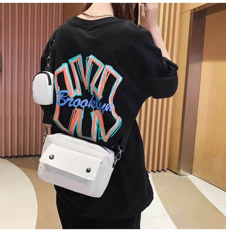 White Japanese Style Crossbody Bag for Men — feature 29