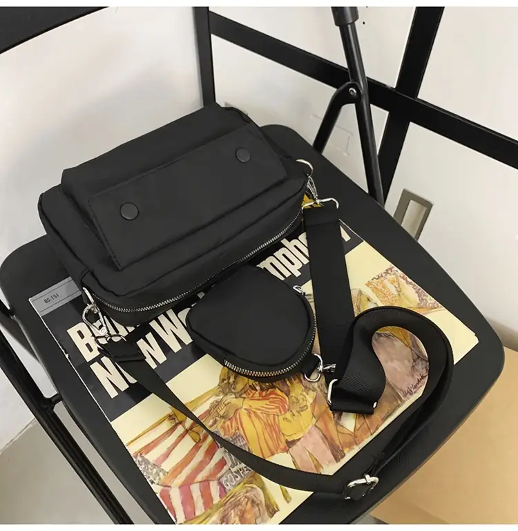White Japanese Style Crossbody Bag for Men — feature 31