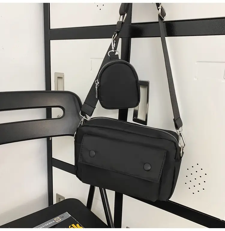 White Japanese Style Crossbody Bag for Men — feature 33