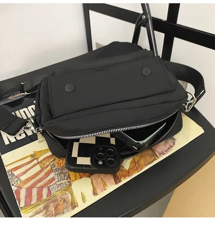 White Japanese Style Crossbody Bag for Men — feature 39