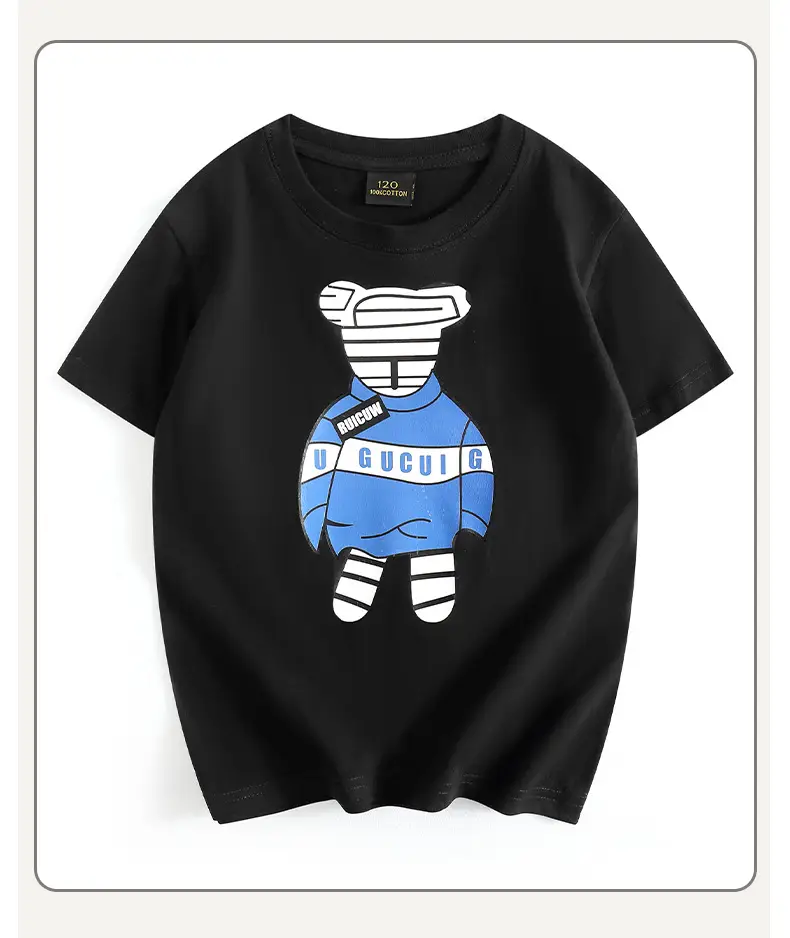 Green Graphic T-Shirt for Boys Girls Round Neck Short Sleeve Summer Wear — feature 40