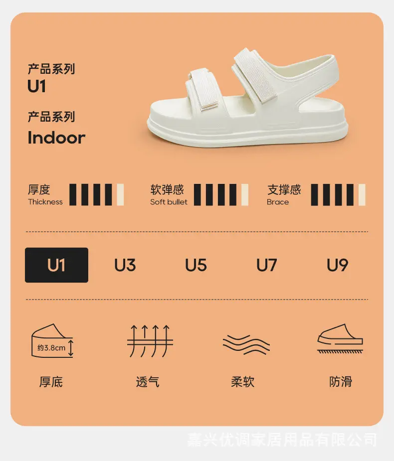 Women's Summer 2025 New Velcro Thick-Soled Sandals for Outdoor Wear with Skirts Fashionable High-End Single Shoes — feature 3