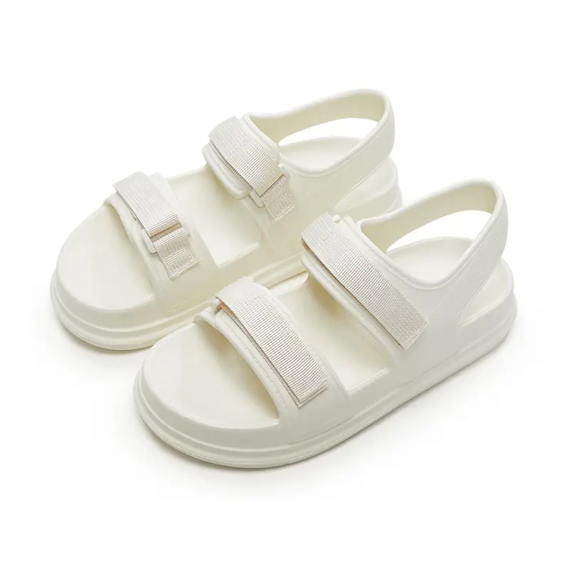 Women's Summer 2025 New Velcro Thick-Soled Sandals for Outdoor Wear with Skirts Fashionable High-End Single Shoes