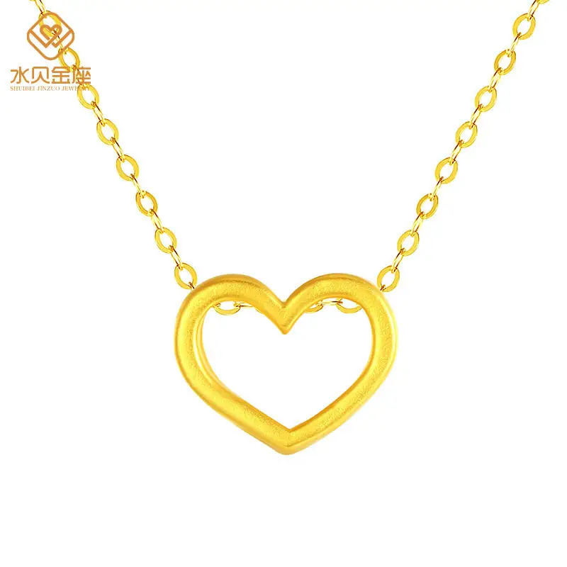 Water shell Gold Pendant Set for Women 3D Hard Gold — feature 15