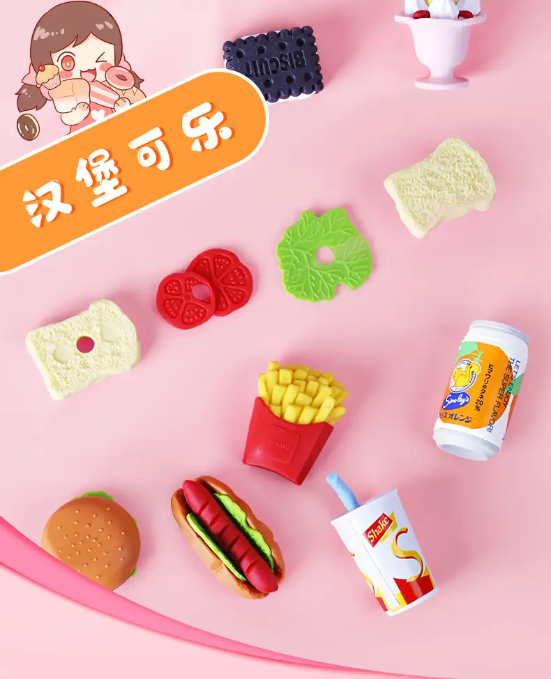 Wholesale Japanese Iwako Cartoon Detachable Combination Toy Gift Stationery Set Gift Eraser Assembly — feature 11