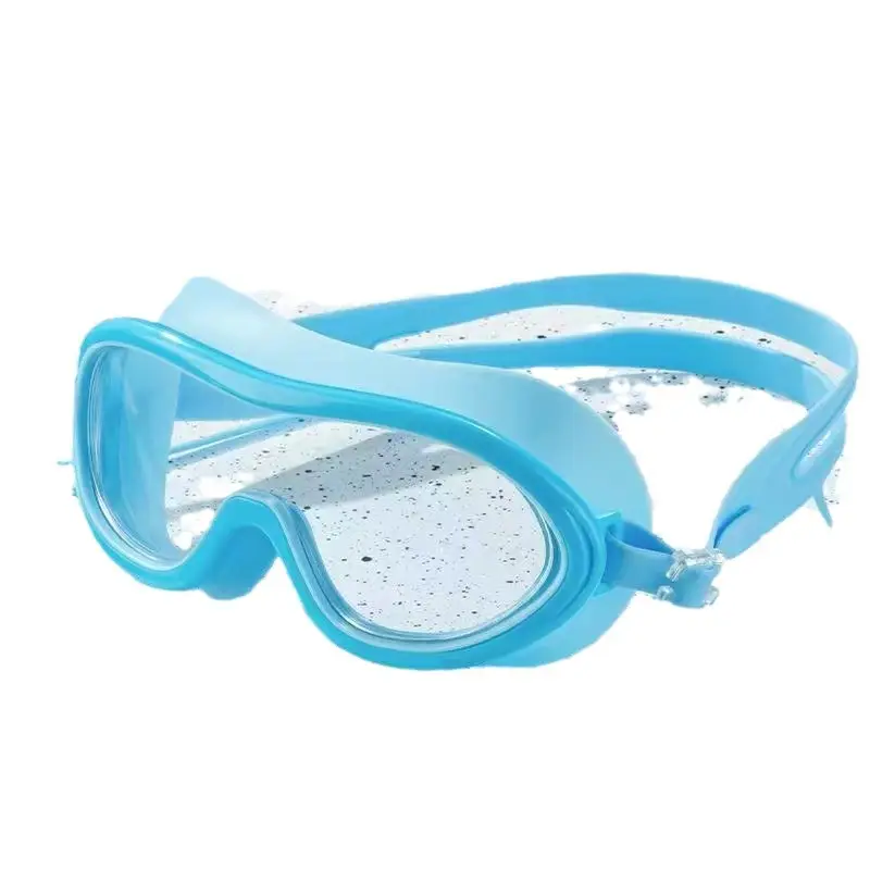 Children's swimming goggles boys and girls professional swimming glasses waterproof anti-fog HD medium and big children's large frame diving goggles equipment
