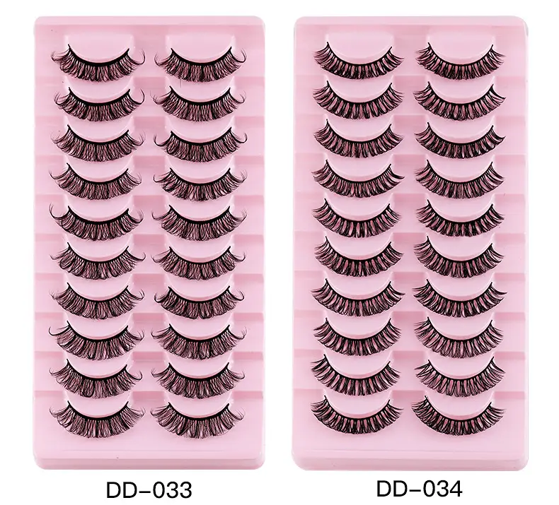 False Eyelashes 10 Pairs Chemical Fiber Natural Grafted Thick Curled — feature 17