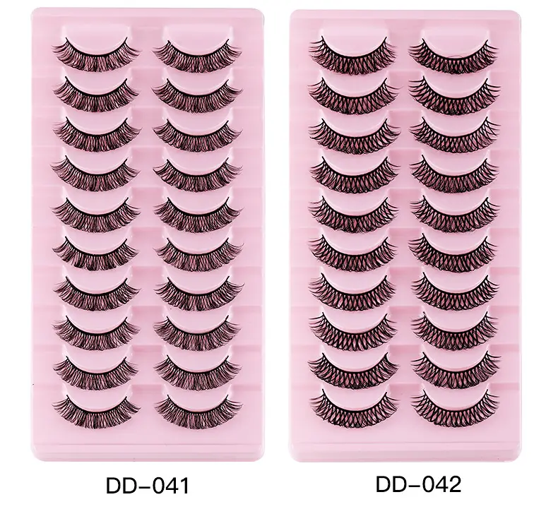 False Eyelashes 10 Pairs Chemical Fiber Natural Grafted Thick Curled — feature 21
