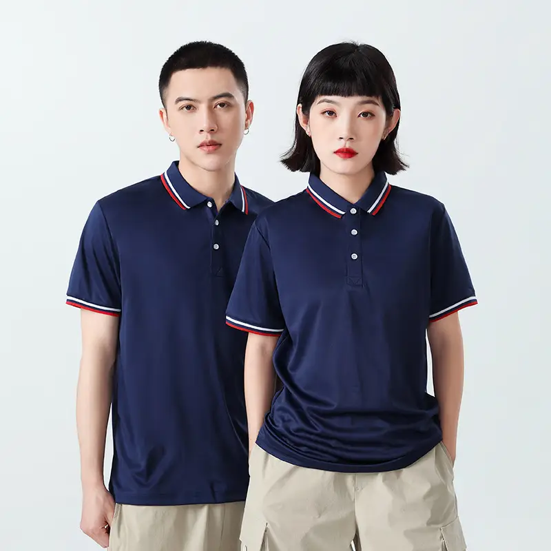 Men White Polo Shirt with Red White Trim - Image 12