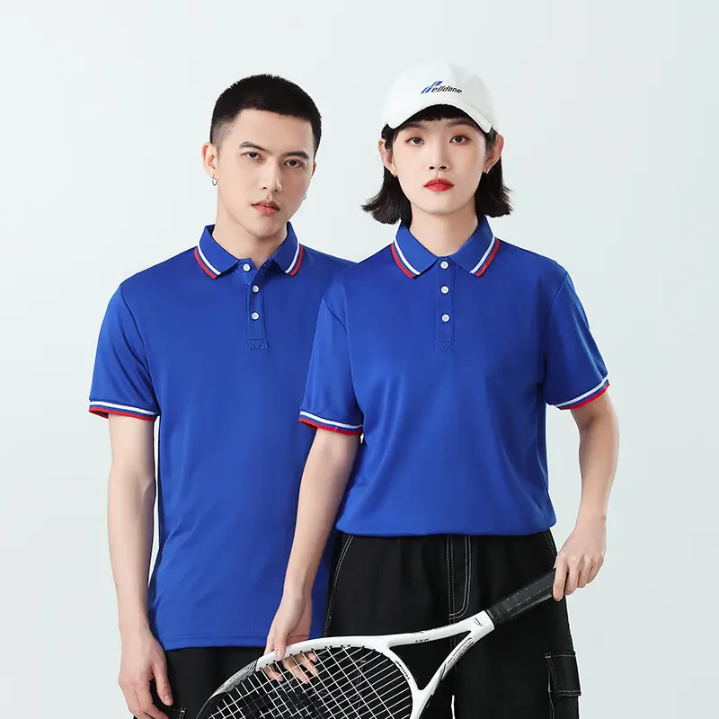 Men White Polo Shirt with Red White Trim - Image 13
