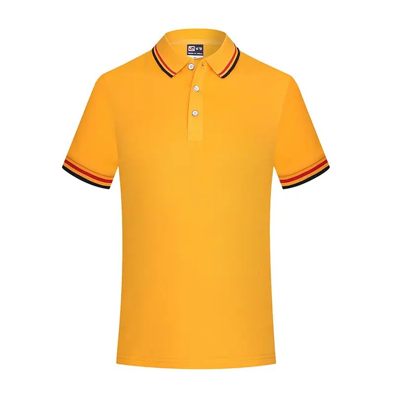 Men White Polo Shirt with Red White Trim - Image 9