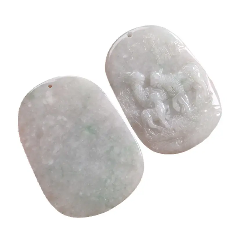 Natural Jade Three Sheep Pendant for Men Women - Image 5