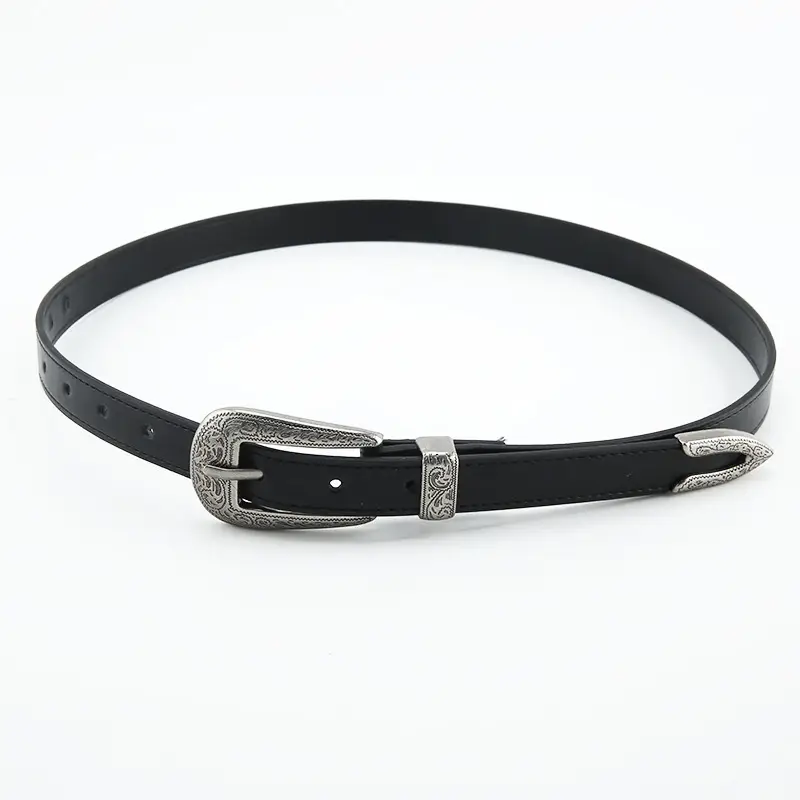 Retro Niche Belt Women Black Jeans Style Casual Belt