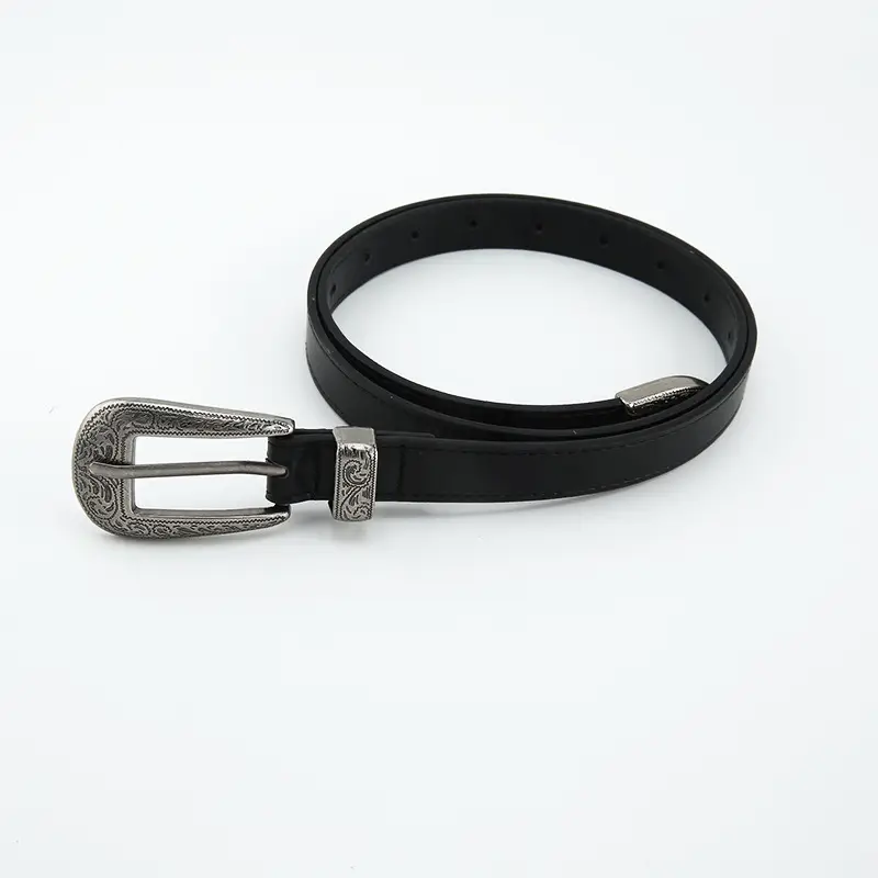 Retro Niche Belt Women Black Jeans Style Casual Belt