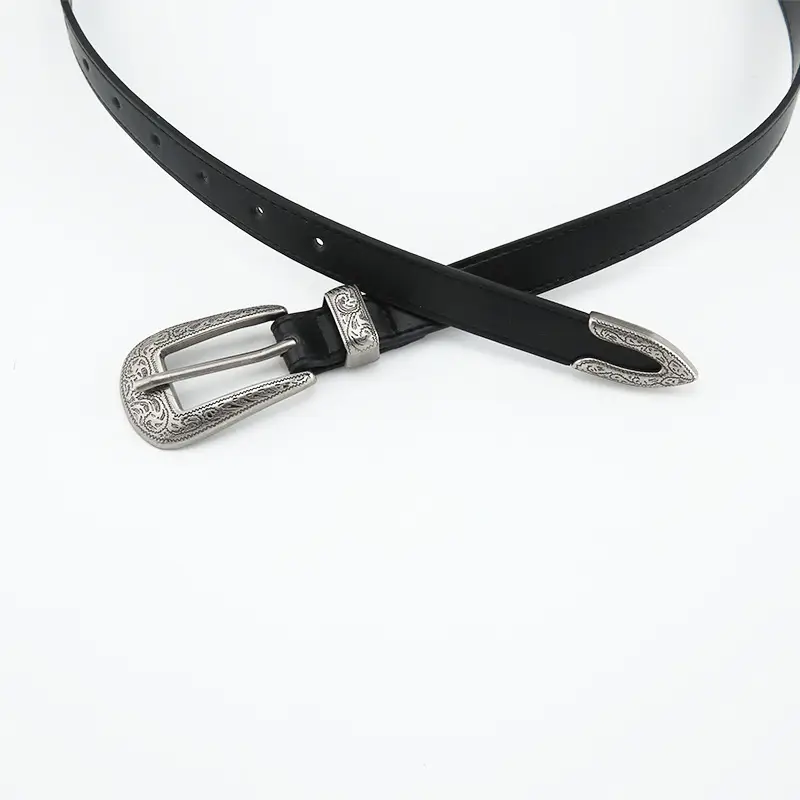 Retro Niche Belt Women Black Jeans Style Casual Belt