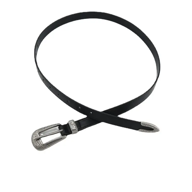Retro Niche Belt Women Black Jeans Style Casual Belt