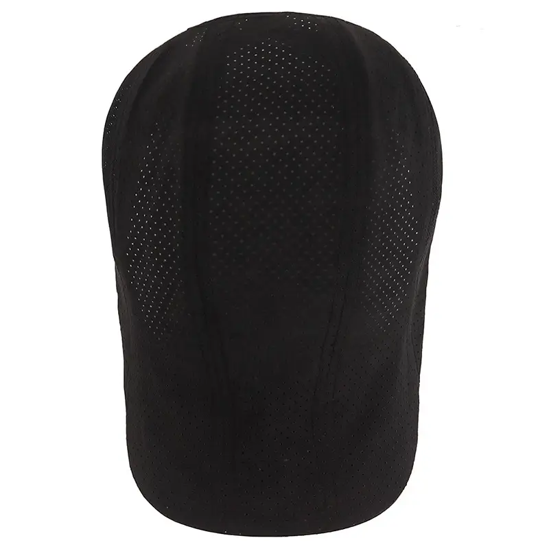 Men's Black Laser Perforated Adjustable Hat - Image 10