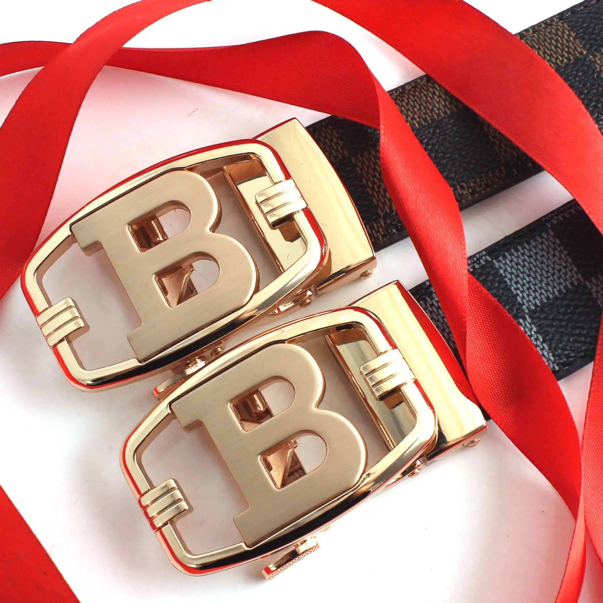 Hongsheng B-Shape Leather Belt for Men - Image 6