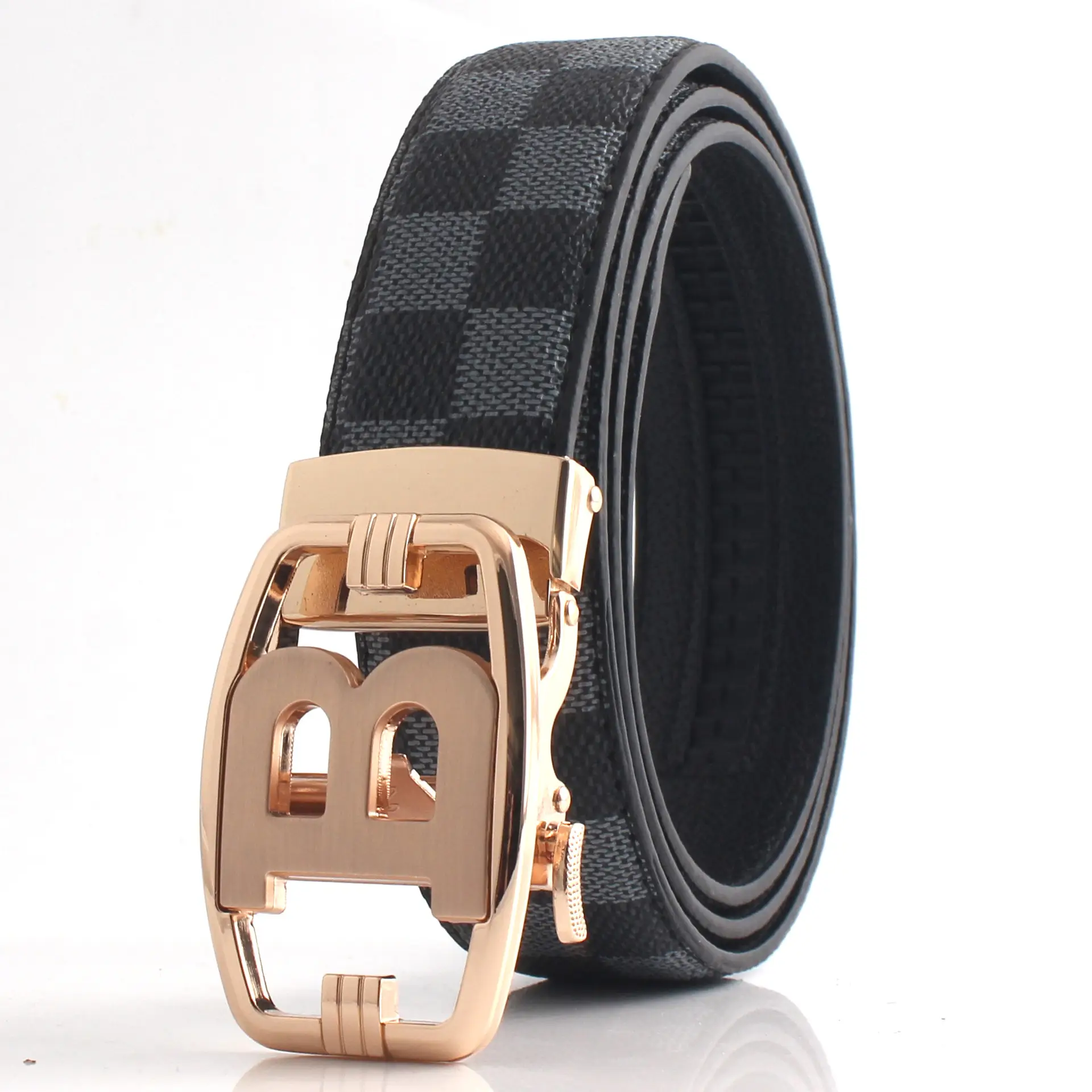 Hongsheng B-Shape Leather Belt for Men - Image 2