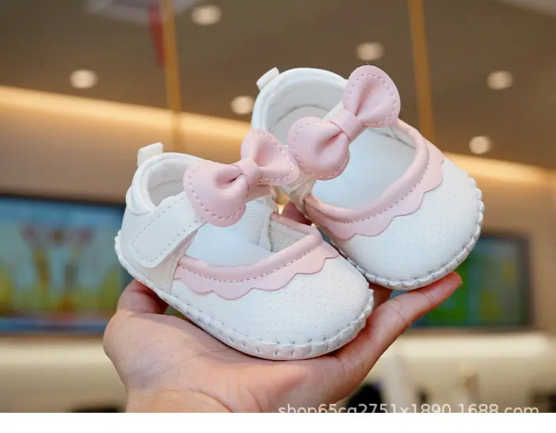 Pink Bow Toddler Shoes 0-1 Year Old Anti-Slip — feature 4