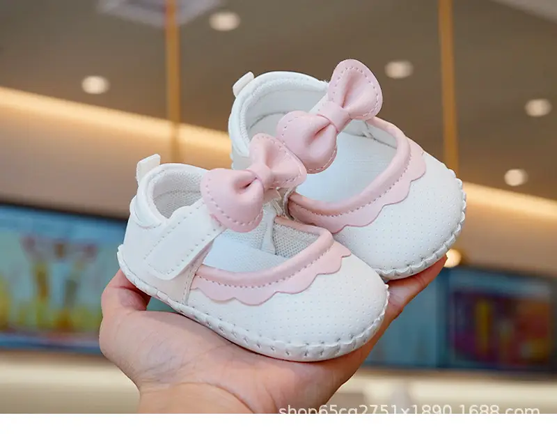 Pink Bow Toddler Shoes 0-1 Year Old Anti-Slip — feature 6