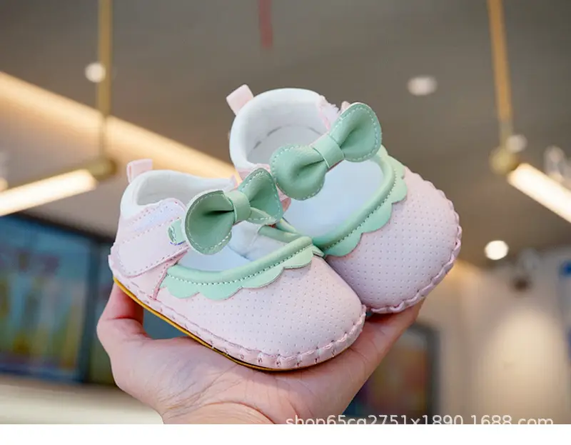 Pink Bow Toddler Shoes 0-1 Year Old Anti-Slip — feature 7