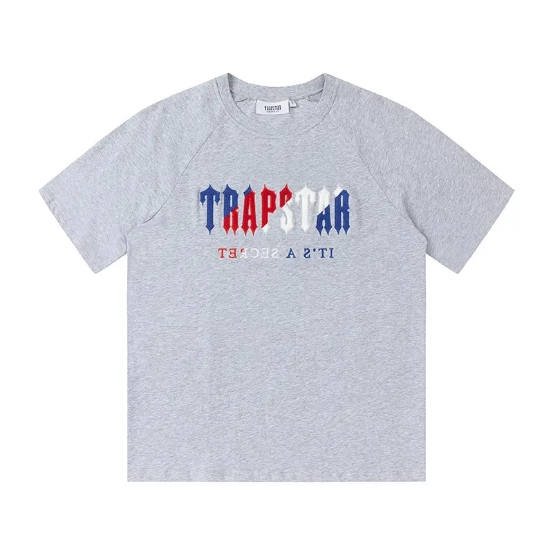 Cross-Border Trapstar T-Shirt Grey Short Sleeve - Image 17