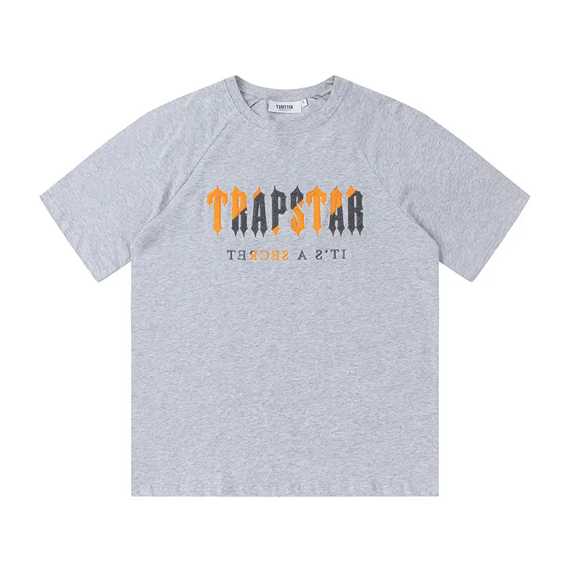 Cross-Border Trapstar T-Shirt Grey Short Sleeve - Image 19